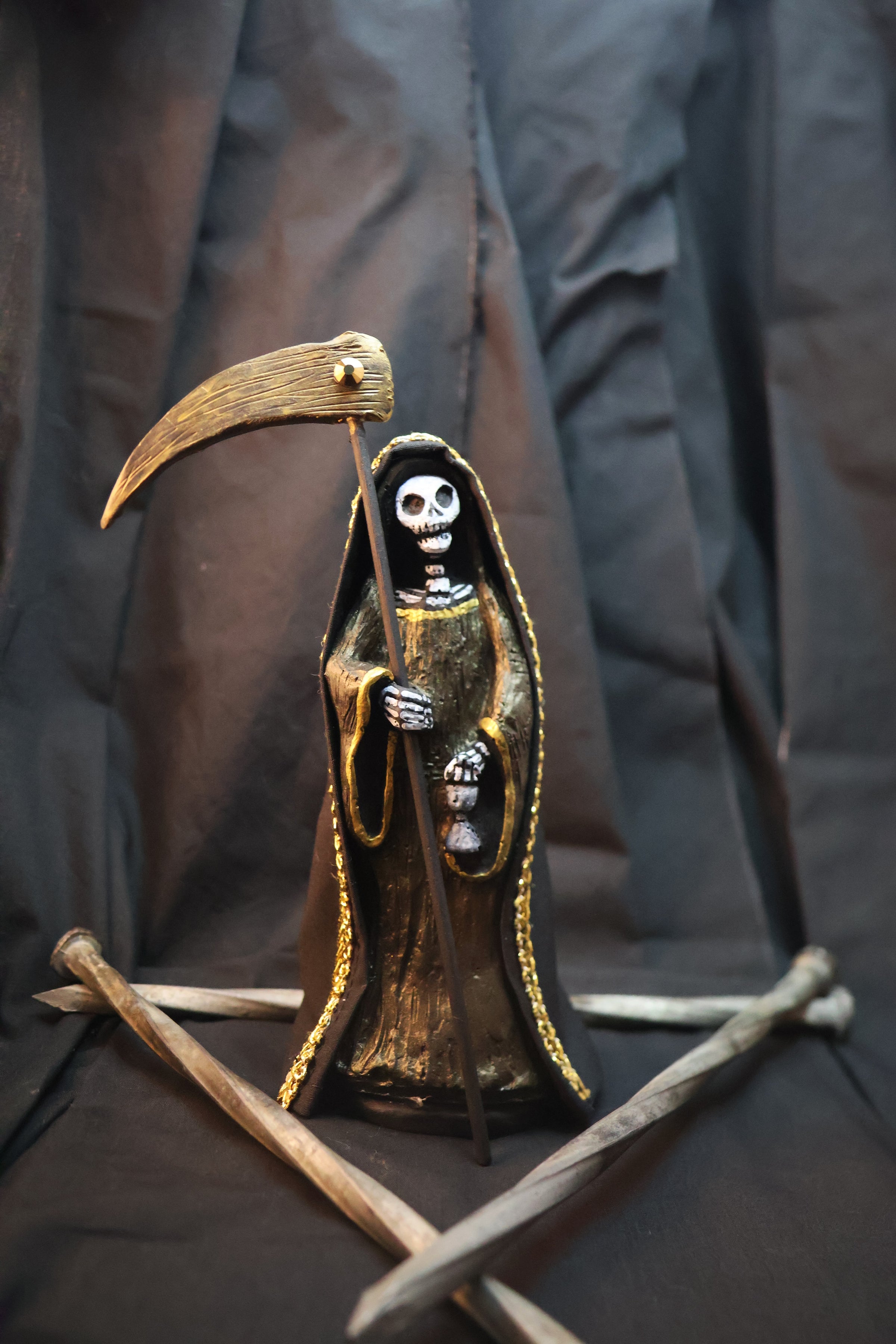 La Santisima Muerte Statue La Ni a Negra 6 Inches Black Santa Muerte la-santisima-muerte-statue-la-ni-a-negra-6-inches-black-santa-muerte